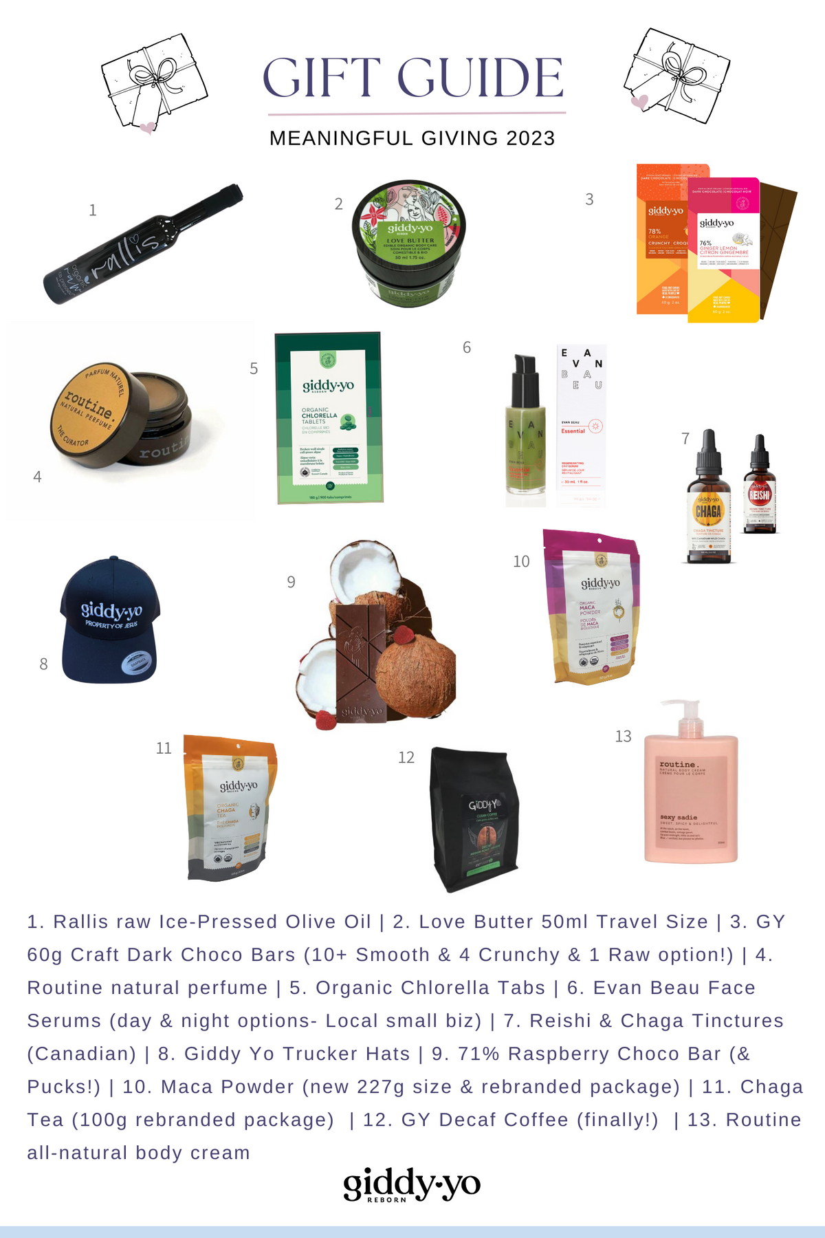 Giddy Yo Holiday 2023 Gift Guide